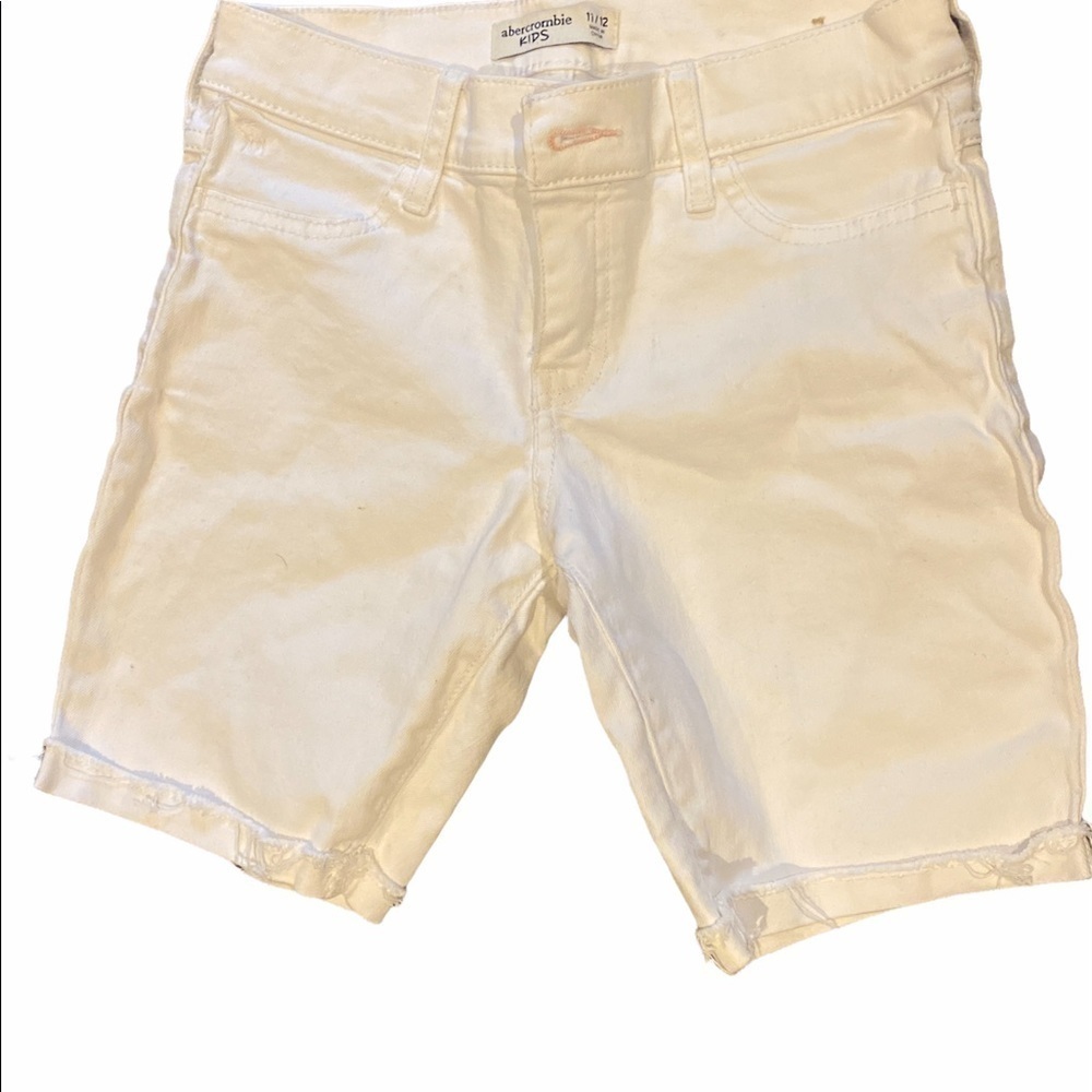 Abercrombie kids white shorts Sz  11/12